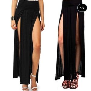 Tobi “Double Slit Maxi” Skirt